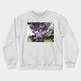 Streetside Magnolias in Full Bloom Crewneck Sweatshirt